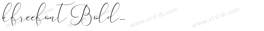 kfreefont Bold字体转换